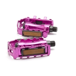 RWEAONT Spares Bicycle Pedals Mountain Road Durable Ultra-Light Nylon Rust-Proof Fiber Road Bike Bearing Pedals Aluminum Alloy Bicycle Pedals (Color : Pink)