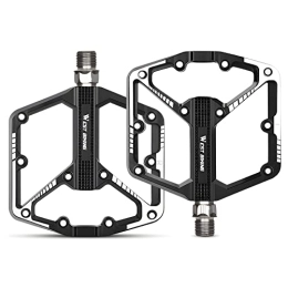 Bicycle Pedals, MTB Pedals with 3 Sealed Bearings, 9/16 Inch Lightweight Aluminium Bicycle Pedals, Non-Slip Bicycle Pedals Set for Mountain Bike, Road Bike, E-Bike, City Bike