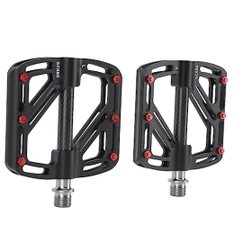 Bediffer Mountain Bike Pedal Bicycle Pedals, Non-slip 2pcs Lightweight Aluminum Alloy Durable Mountain Bike Pedal for Outdoor Use