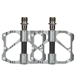 DC CLOUD Mountain Bike Pedal Bicycle Pedals Road Bike Bicycle Pedals Mountain Bike Super Light Flat Pedal Trekking Pedals Wide Platform Pedal With Good Lubricating Effect For Mountain Bikes 87c silver, free size