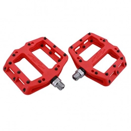 PPTOOL Mountain Bike Pedal Bicycle Pedals Ultralight Pedal Plastic Pedals Bearing Mountain Bike MTB BMX Pedals Bicicleta Accessories (Red)