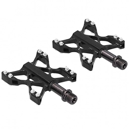 Shanrya Spares Bicycle Platform Flat Pedals, 1 Pair Bicycle Platform Mountain Bike Pedals for Road Bike for Outdoor