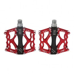 Shanrya Spares Bicycle Platform Pedals, 1 Pair Bicycle Pedals Non Slip High Strength Durable High Speed Bearing for Road Mountain Bike
