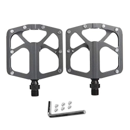 Fyearfly Mountain Bike Pedal Bicyle Pedals, 1Pair Road Mountain Bike Bicycle Pedals Aluminum Sealed Bearing 9 / 16(Titanium)