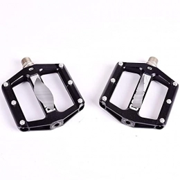 BUYD Spares Bike Bicycle Pedals Mountain Bike Bicycle Pedals Cycling Aluminium Alloy Flat XC TR AM FR DH KOOZER PD50 3 Bearings Aluminum Alloy (Color : Black)