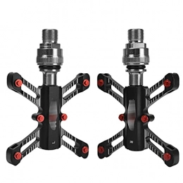 BUYD Spares Bike Bicycle Pedals Ultralight Sealed Bearing Pedal Bicycle Bike Pedal Anti Slip Footboard Bearing Quick Release Plastic Steel Bike Accessories Aluminum Alloy