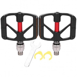 Tbest Mountain Bike Pedal Bike Pedal, 1Pair Mountain Road Bike Self‑locking Pedal Replacement Bicycle Cycling Equipment
