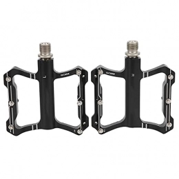 VGEBY Spares Bike Pedal, GC‑008 Aluminum Alloy Mountain Bike Paddle Bearing Pedals Durable Road Bike Pedals Black