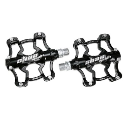 Heqianqian Spares Bike Pedal Mountain Bike Pedals Wide Anti-skid Pedals Light Magnesium Alloy Bicycle Pedals for BMX MTB Road Bicycle for Mountain Bike Road Vehicles and Folding ( Color : Black , Size : One size )