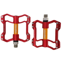 DC CLOUD Mountain Bike Pedal Bike Pedal Set Mountain Bike Pedals Flat Pedals Mtb Durable And Non-slip Aluminum Alloy Trekking Pedals Bike Accessories For Mtb Bmx And Bicycles red, free size
