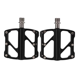 LIUTT Mountain Bike Pedal Bike Pedals, 1Pair Bike Flat Platform Pedals Mountain Road Bicycle Aluminum Ultra Light with 3 Bearings for Replacement