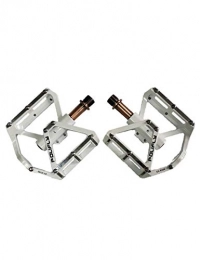 WANYD Mountain Bike Pedal Bike Pedals, Aluminium Cycling Bike Pedals with Sealed Bearing, Aluminium Bearing Pedal Mountain Bike Pedal-White