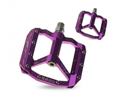 WANYD Spares Bike Pedals, Aluminium Cycling Bike Pedals with Sealed Bearing, Mountain bike pedal ultralight aluminum pedal board-purple