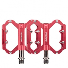 Aquila Mountain Bike Pedal Bike Pedals Aluminum Alloy Bearing Bearing Pedal Bicycle Bicycle Accessories Mountain Bike Bicycle Pedal (Color : Gray, Size : One size) ( Color : Red , Size : One Size )