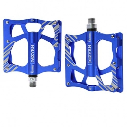Lidada Mountain Bike Pedal Bike Pedals Aluminum Alloy Pedals Universal Pedals 3 Bearings Cycling Pedals Ultra Sealed Bearings Platform for 9 / 16 MTB BMX Road Mountain Bike Cycle, Blue