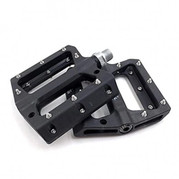 BaoYPP Spares Bike Pedals Bicycle Pedal Sealed Bearing Pedals MTB Bicycle Part for Cycling Bike Accessories Easy to Install (Color : Black, Size : 12.4x10.7cm)