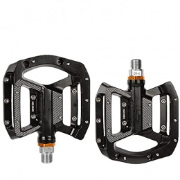 BaoYPP Mountain Bike Pedal Bike Pedals Bicycle Pedals Aluminum Alloy Die-casting Needle Bearing Pedals Mountain Bike And Road Bike Riding Easy to Install (Color : Black, Size : 10.15x10.1x1.95cm)