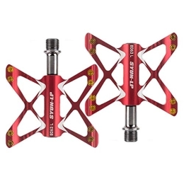 WPCASE Spares Bike Pedals Bicycle Pedals Mtb Pedals Pedals Fooker Pedals Pedals For Road Bike Bike Pedals Metal Pedals For Mountain Bike Flat Pedals Pedal Mountain Bike Pedals Metal Pedals red, free size