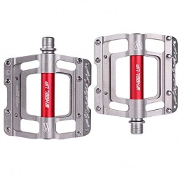 ZHIPENG Spares Bike Pedals Bicycle Platform , Aluminum Bicycle Pedals, Fully Enclosed Bearings, Waterproof And Dustproof, 9 / 16" Threaded Mouth, Suitable for Mountain Bikes, Road Bikes, And Folding Bikes, Silver