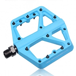 BaoYPP Spares Bike Pedals Bike Nylom Pedal Seal Bearings Flat Mountain Bicycle Pedals Road Platform Pedal Parts Easy to Install (Color : Blue, Size : 11.2x11.5x1.25cm)