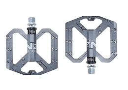 BANGHA Spares Bike Pedals Bike Pedals MTB Road 3 Sealed Bearings Bicycle Pedals Mountain Bike Pedals Wide Platform Cycling Bike Pedals (Color : Titanium)