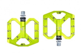 SXCXYG Mountain Bike Pedal Bike Pedals Bike Pedals MTB Road 3 Sealed Bearings Bicycle Pedals Mountain Bike Pedals Wide Platform Mtb Pedals (Color : Green)