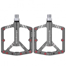 oueaen Spares Bike Pedals - BIKEIN 9 / 16 Ultralight Aluminium Alloy Mountain Road Bike Pedal Bicycle Accessories(Titanium)
