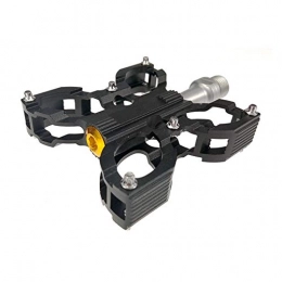 BaoYPP Mountain Bike Pedal Bike Pedals Cycling Bike Pedals Double Mountain Bike Mountain Bike Flat, Black Easy to Install (Color : Black, Size : One size)