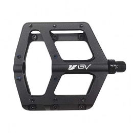 BV Spares Bike Pedals for MTB BMX Bicycle, 9 / 16-Inch Spindle, Aluminum Platform with Replaceable Anti-Slip Pins