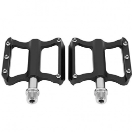 Alomejor Spares Bike Pedals MJ032 Aluminium Alloy Pedal Road Mountain Bicycle Pedal 10x80x20mm 9 / 16 Thread(Black)
