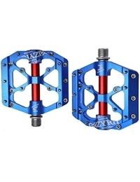 WANYD Spares Bike Pedals Mountain Road, Aluminum alloy mountain bike pedal-blue / red