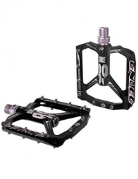 WANYD Spares Bike Pedals Mountain Road, Sealed three-bearing aluminum alloy pedal-black