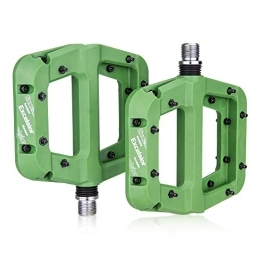 VaizA Mountain Bike Pedal Bike Pedals MTB Bike Pedal Nylon 2 Bearing Composite 9 / 16 Mountain Bike Pedals High-Strength Non-Slip Bicycle Pedals Surface For Road BMX Bike Pedal (Color : Green)