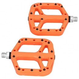 VGEBY Mountain Bike Pedal Bike Pedals, MTB Pedals Mountain Bike Pedals High Speed Bearing Pedals Bicycle Flat Pedals for MTB 9 / 16"(Orange)