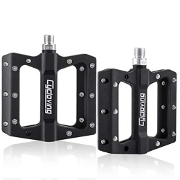 KAMIAK Mountain Bike Pedal Bike Pedals, Mtb Pedals Pedal Bicycle Pedals 3 Sealed Bearing Nylon Anti-slip Cycle Ultralight Cycling Mountain MTB Bike Accessory (Color : Black)