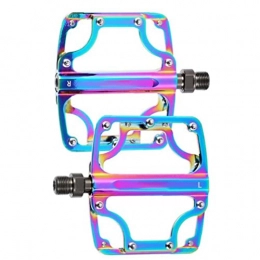 Tuimiyisou Mountain Bike Pedal Bike Pedals Non-slip Bicycle Cycling Pedals Aluminum Alloy Antiskid Durable Mountain Bicycle Platform Pedals for Bmx Mtb Road Bicycle Cycling Replacement Parts Accessories 1pair