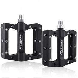 BANGHA Mountain Bike Pedal Bike Pedals Pedal Bicycle Pedals 3 Sealed Bearing Nylon Anti-slip Cycle Ultralight Cycling Mountain MTB Bike Accessory Cycling Bike Pedals (Color : Black)