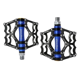 KUNOVO Spares Bike Pedals Pedals For Mountain Bike Bicycle Pedals Flat Pedals Mtb Pedals Pedal Pedals Mountain Bike Pedals Metal Pedals Fooker Pedals Pedals For Road Bike ( Color : Black+blue , Size : Free size )