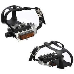 SOUTES Spares Bike Pedals, Road Mountain Bike Bicycle Pedals Toe Clips Straps Cycling Fixie