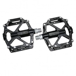 Hotaden Spares Bike Pedals, Super Bearing Cycling Bicycle Road Bike Black Hybrid Pedals for Mountain Bike Road Vehicles and Folding 1 Pair