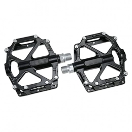 Yililay Spares Bike Pedals Super Bearing Mountain Bike Pedals Aluminum Alloy Anti-Skid and Stable for Mountain Bike BMX Folding Bike Black 1 Pair