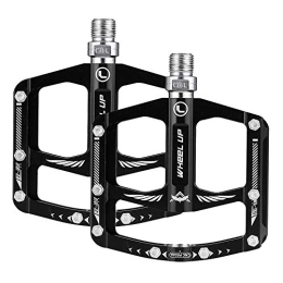 SIRUL Mountain Bike Pedal Bike Pedals, Ultralight Durable Widen Foot CNC Aluminum Mountain Bike Pedal, with 3 Sealed Bearings 16pcs Anti-Slip Pins Surface 9 / 16" Screw Thread Spindle MTB BMX Cycling Bicycle Pedals