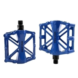 AMWRAP Spares Bike Pedals Ultralight Seal Bearings Bicycle Pedals Aluminum Alloy Road Bmx Mtb Pedals Flat Platform Bicycle Parts Accessories Mountain Bike Pedals (Color : Blue)