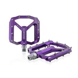 AMWRAP Spares Bike Pedals Utral Sealed Bike Pedals CNC Aluminum Body For MTB Road Bicycle Bearing Pedal Mountain Bike Pedals (Color : Purple)