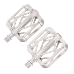 Alomejor Spares Bike Pedals with Universal Thread, Lightweight Sealed Bearings Metal Pedal for Mountain Road Bicycles