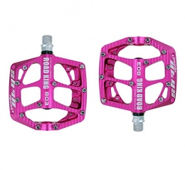 BIKERISK Spares BIKERISK Bicycle pedals mountain bike flat pedals pedals comfortable and spacious, Purple
