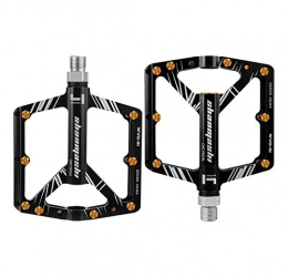 BIKERISK Spares BIKERISK Mountain Bike Pedals Road Bicycle MTB Pedals Wide Platform, Non-Slip Aluminum Alloy CNC Machined Cycling Sealed 4 Bearing BMX Bike Pedal For Mountain 9 / 16" Bikes