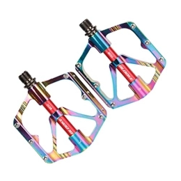 BIUDECO Spares BIUDECO Bicycle Exercise Pedals Excersise Bike Bicycle Flat Pedal Road Bike Pedals Mtb Flat Pedal Pedals Parts Bike Accessory Cycling Pedal M650 Aluminum Alloy Outdoor Mountain Bike 1 Pair
