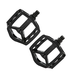 Bnineteenteam Mountain Bike Pedal Bnineteenteam Mountain Bike Pedals, 1 Pair Sealed Bearing Bicycle Pedals Universal Aluminum Alloy Cleats Pedals with Reflector for Mountain Bike, Road Bike, BMX(Black)