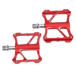BOLORAMO Mountain Bike Pedal BOLORAMO GUB GC005 Bicycle Pedals, GUB GC005 Mountain Bike Pedals Lightweight and Better Performance Cycling More Grasp the Foot for MTB and Road Bike(red)
